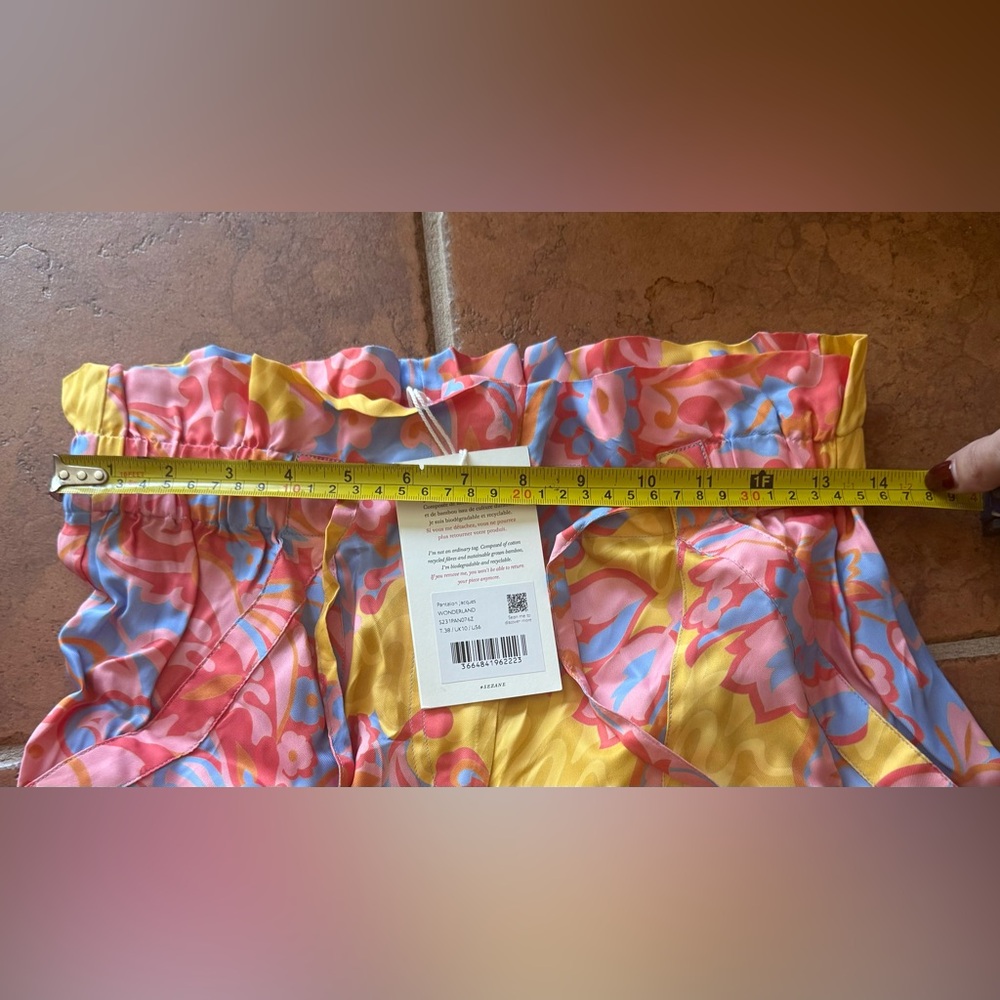 Sézane Pink, Yellow & Blue Paisley Jumpsuit - Picture 11 of 11